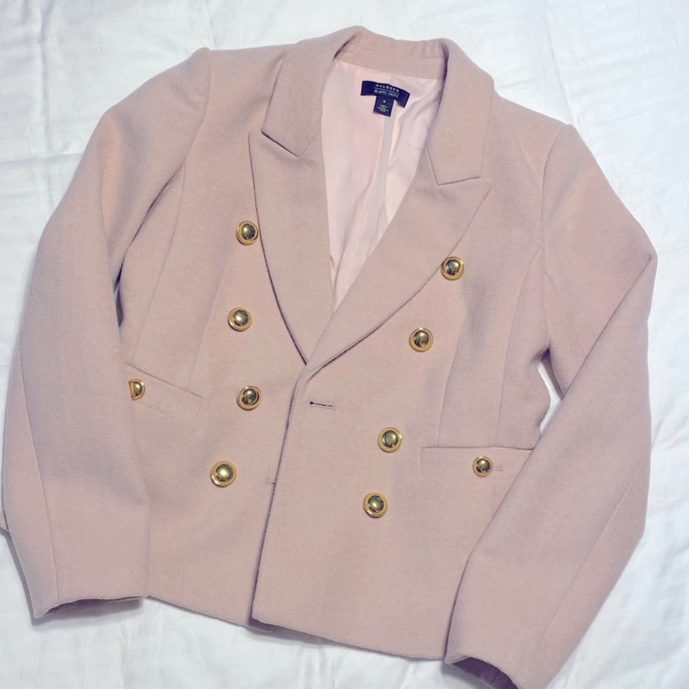 Halogen x Atlantic-pacific double breasted blazer
